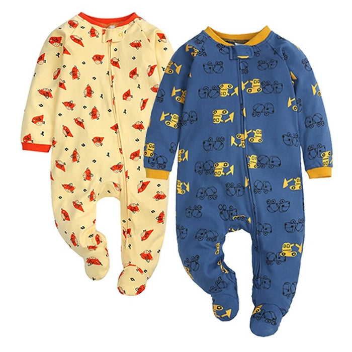 Comfortable Unisex Baby Rompers 2Pcs