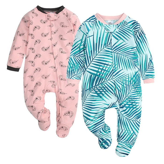 Comfortable Unisex Baby Rompers 2Pcs