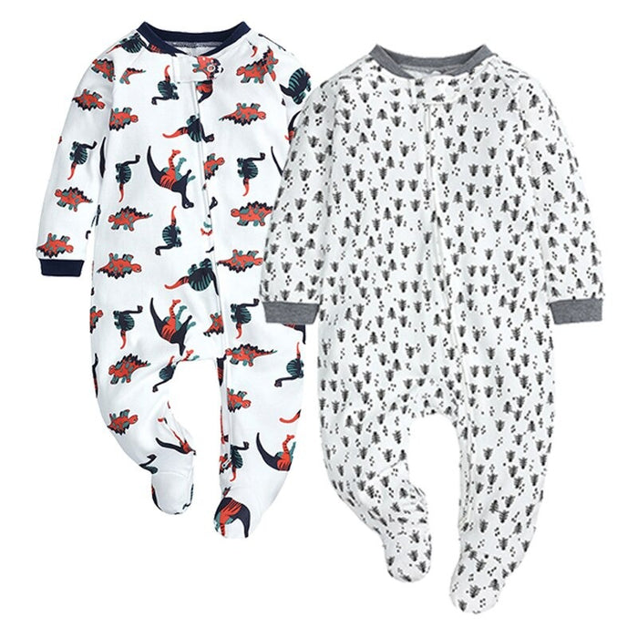 Comfortable Unisex Baby Rompers 2Pcs