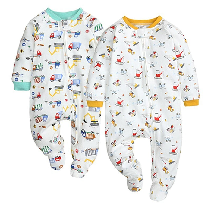 Comfortable Unisex Baby Rompers 2Pcs