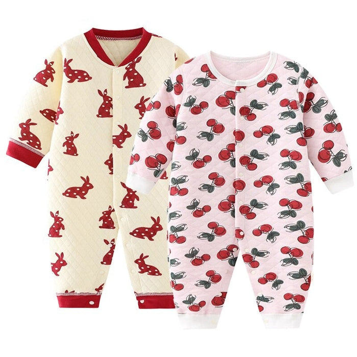 2Pcs Baby Winter Newborn Jumpsuit