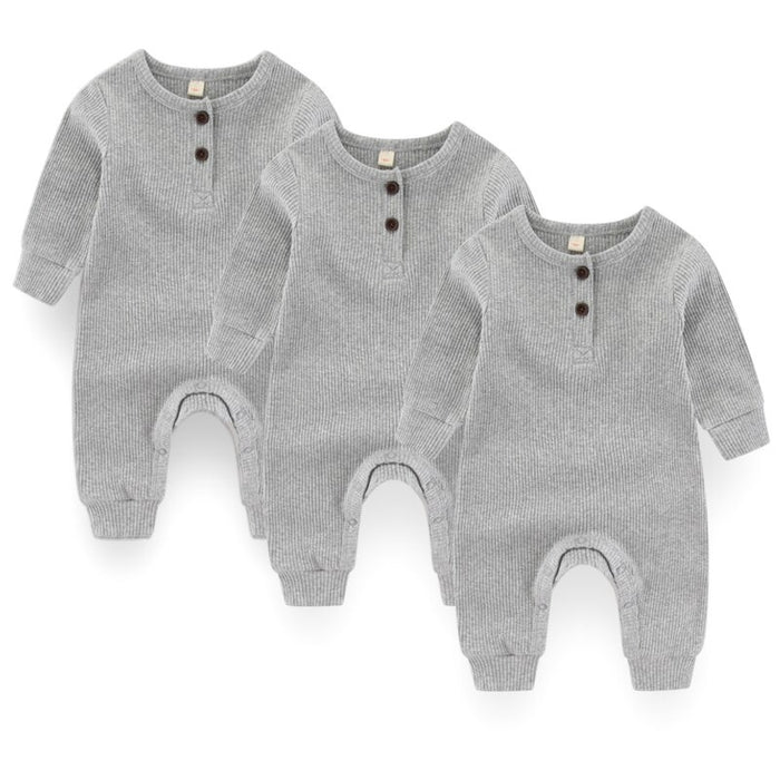 Unisex 3 Pcs Solid Jumpsuit Sets