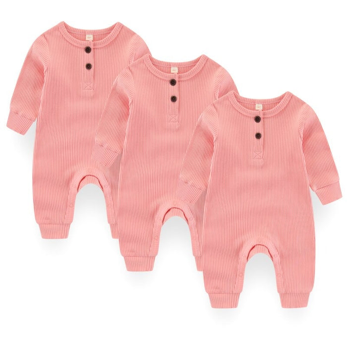 Unisex 3 Pcs Solid Jumpsuit Sets