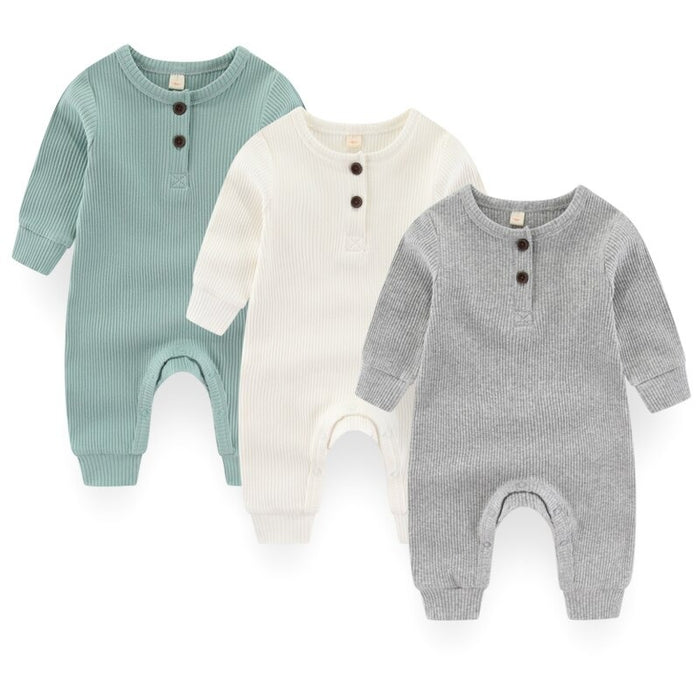 Unisex 3 Pcs Jumpsuit Set For Babies