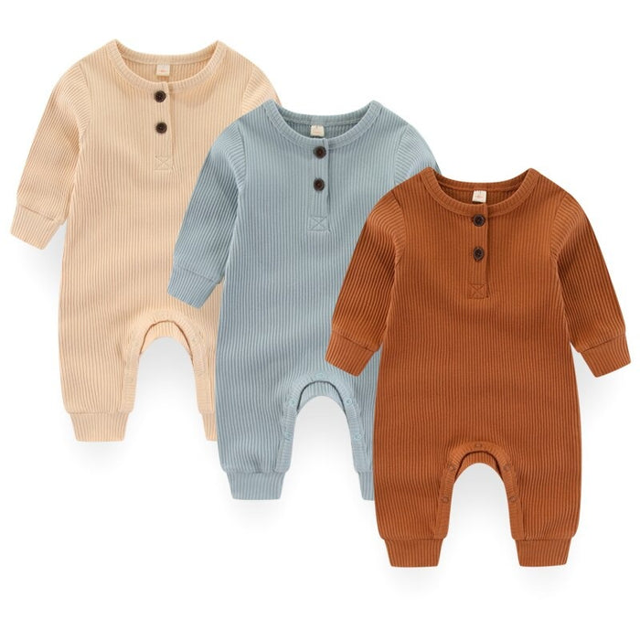 Unisex 3 Pcs Jumpsuit Set For Babies