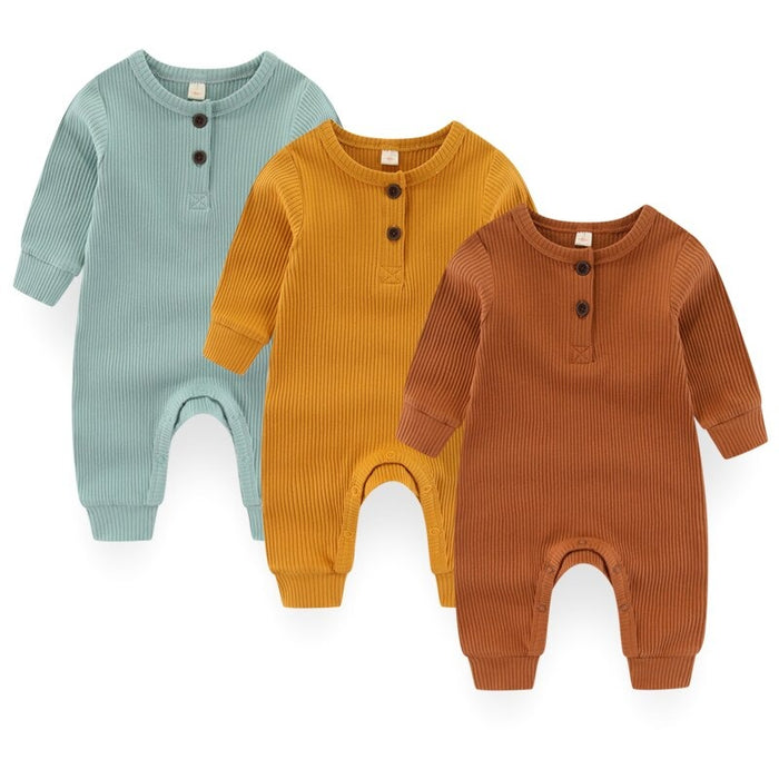 Unisex 3 Pcs Jumpsuit Set For Babies