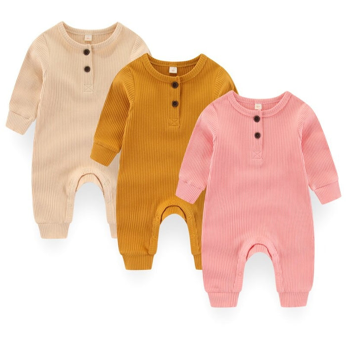 Unisex 3 Pcs Jumpsuit Set For Babies