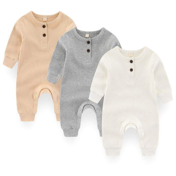 Unisex 3 Pcs Jumpsuit Set For Babies