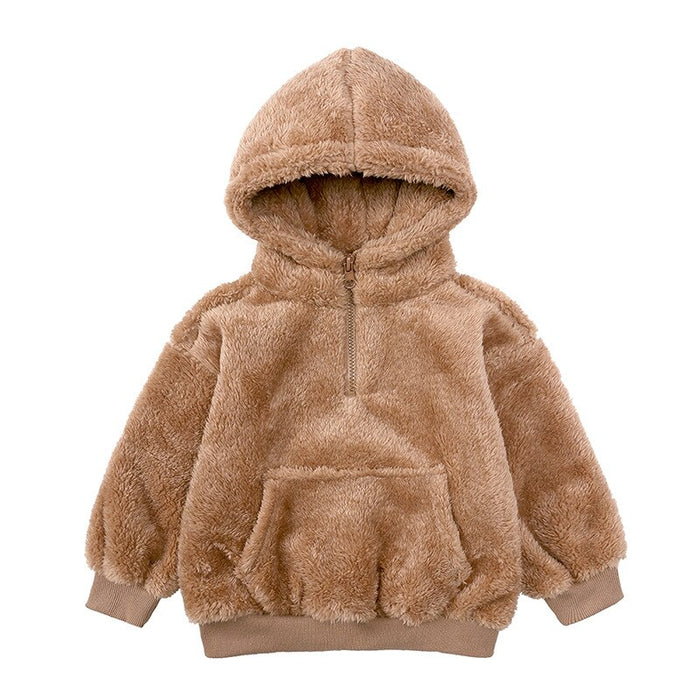 Winter Kids Coat With Thick Hooded Cap