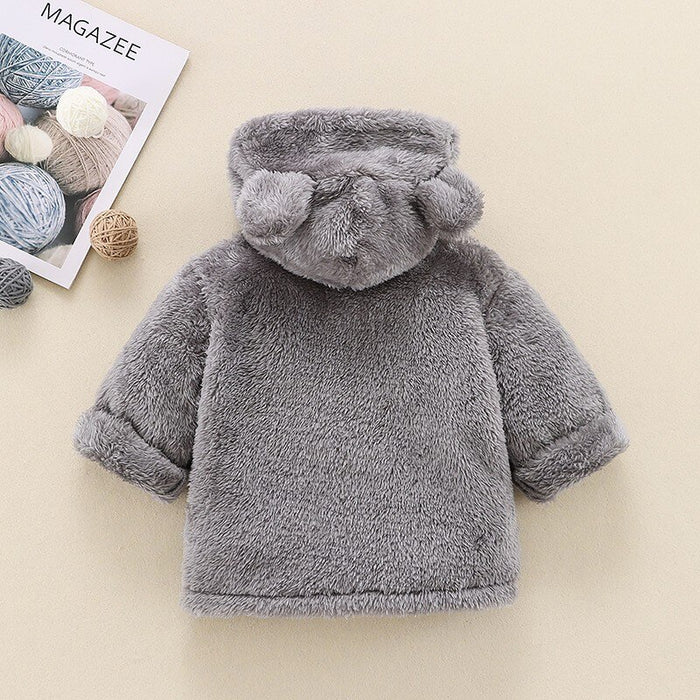 Baby Plush Warm Hooded Jackets