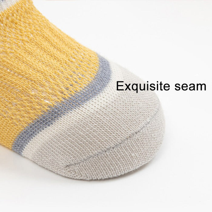 10 Pairs Non-Slip Cotton Soft Breathable Baby Socks