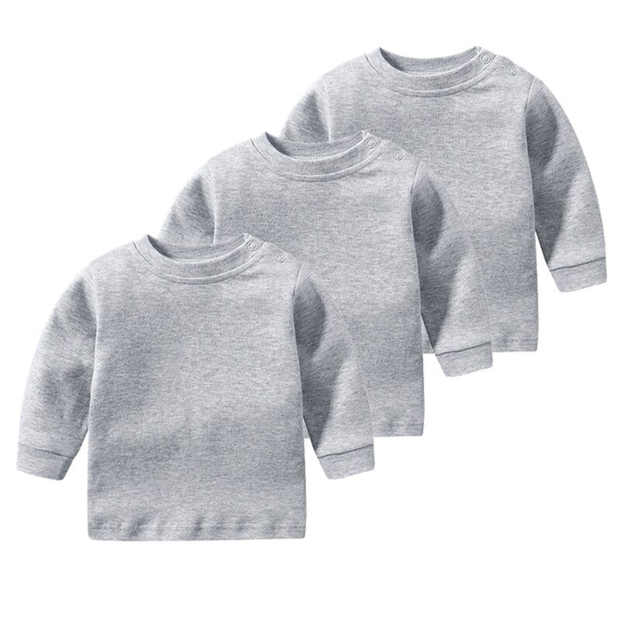 3Pcs Cotton Long Sleeved T-Shirt For Baby