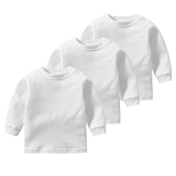 3Pcs Cotton Long Sleeved T-Shirt For Baby