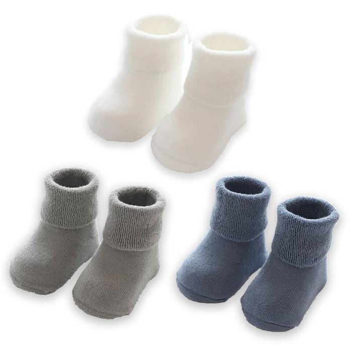 3 Pairs Of Winter Warm Thick Kids Cotton Socks