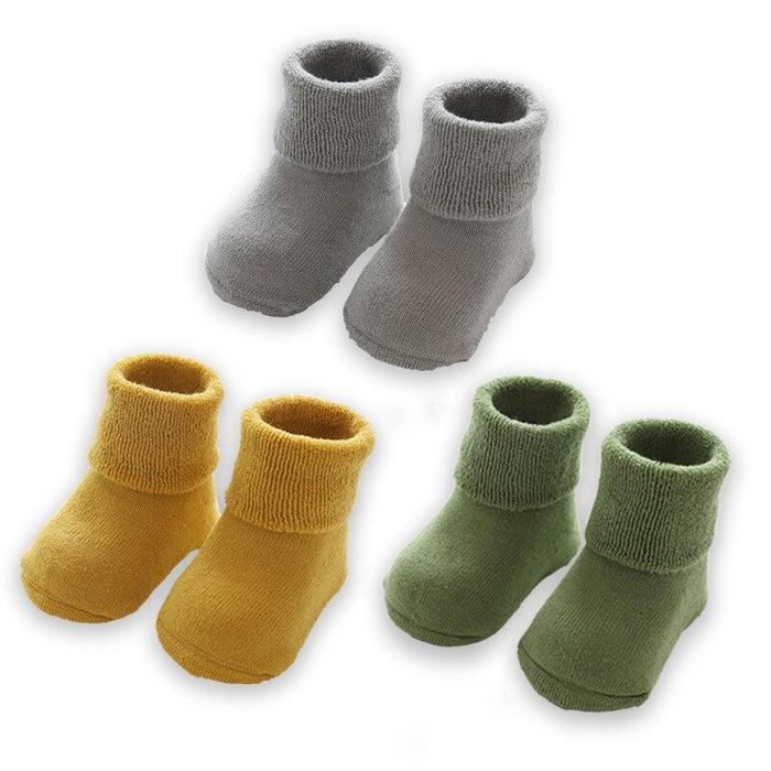 3 Pairs Of Winter Warm Thick Kids Cotton Socks