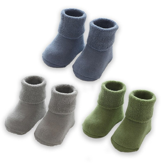 3 Pairs Of Winter Warm Thick Kids Cotton Socks