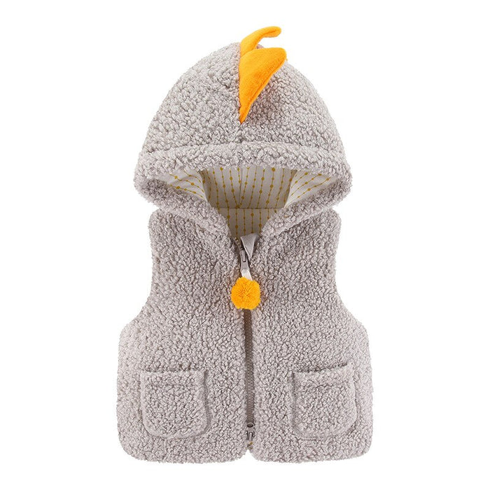 Baby Solid Sleeveless Jacket For Winters