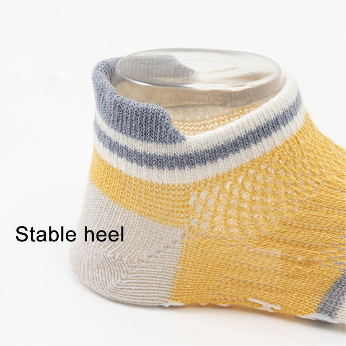 10 Pairs Non-Slip Cotton Soft Breathable Baby Socks