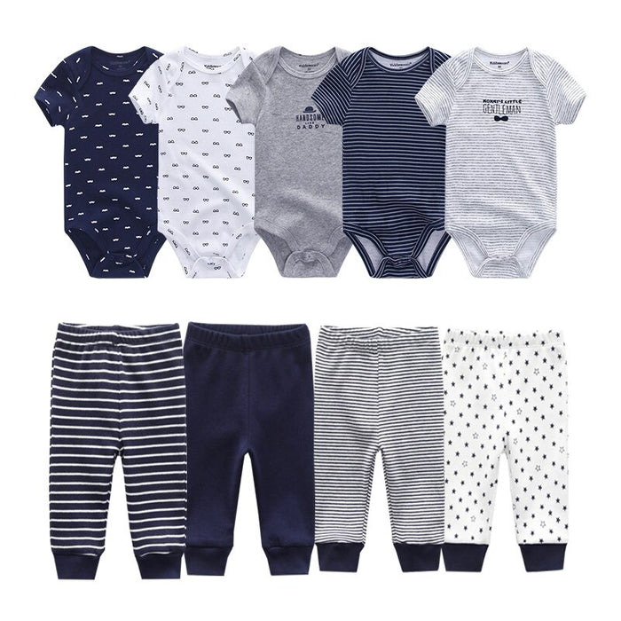 Unisex Baby Cotton Bodysuit Pack Of 4