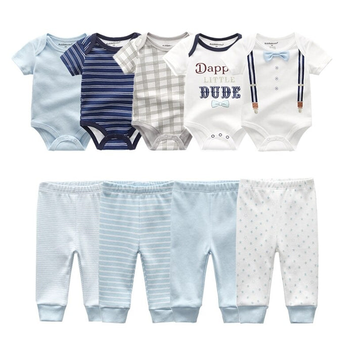 Unisex Baby Cotton Bodysuit Pack Of 4