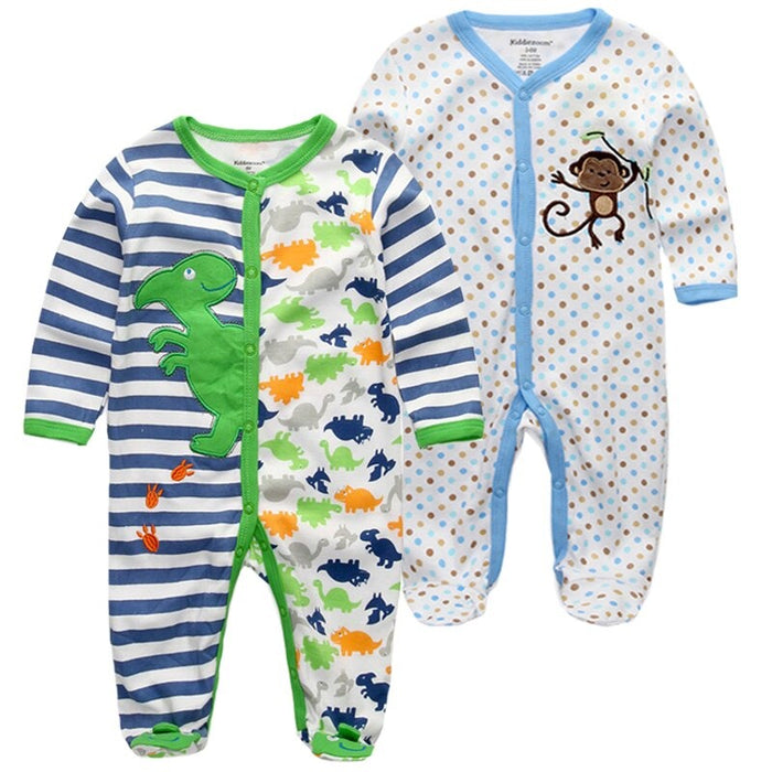 3Pcs Multi Color Toddler Jumpsuits