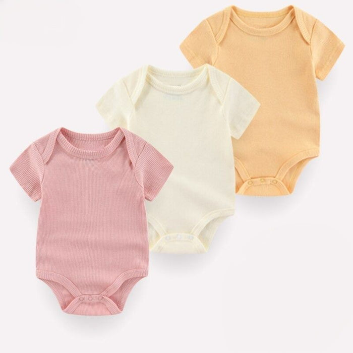 3Pcs Cotton Short Sleeve Toddler Clothes