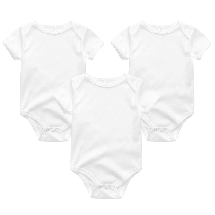 3Pcs Cotton Unisex Baby Rompers Set