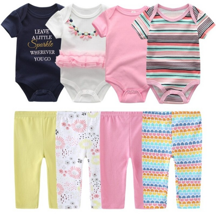 4Pcs Infant Toddler Clothes Set