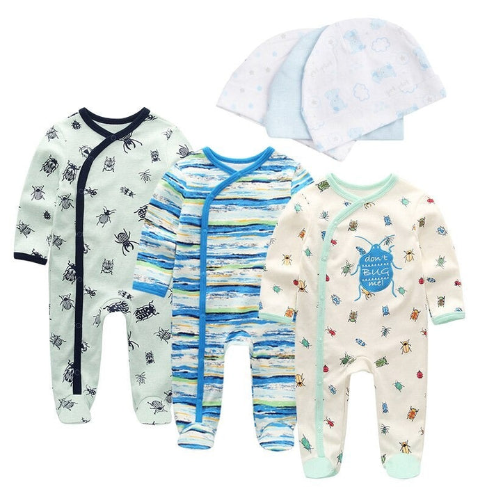 Newborn Romper With Hat Clothes Set