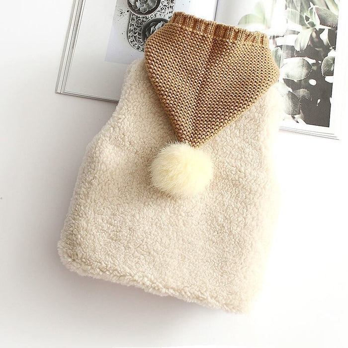 Winter Baby Hooded Knitted Vest Coat