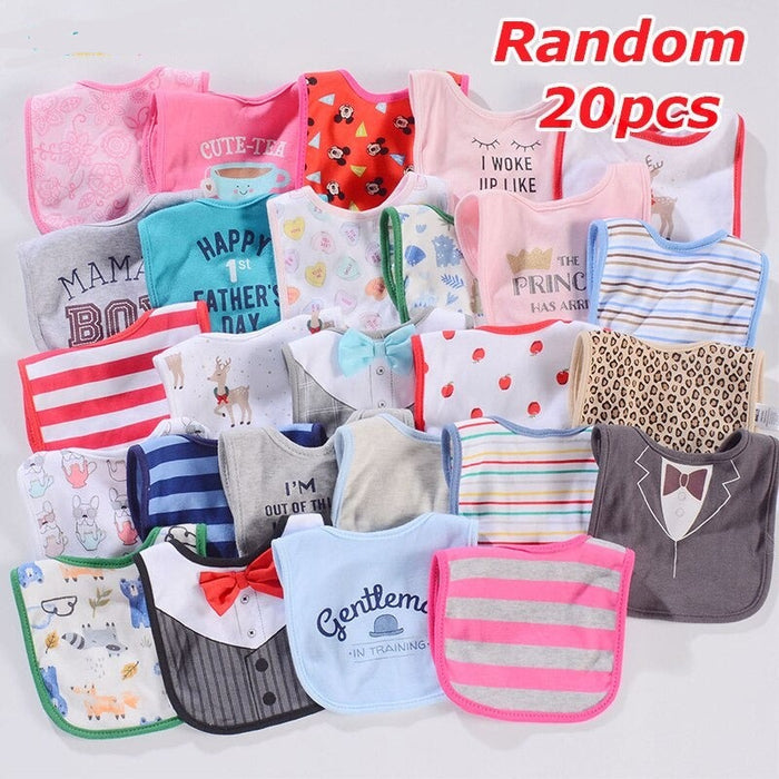 20 Pieces Baby Feeding Bibs