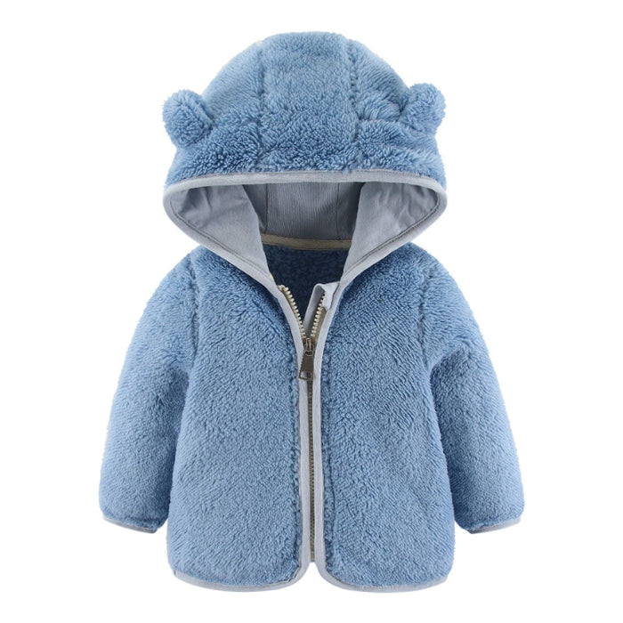 Autumn Hooded Bear Ears Coat For Toddlers