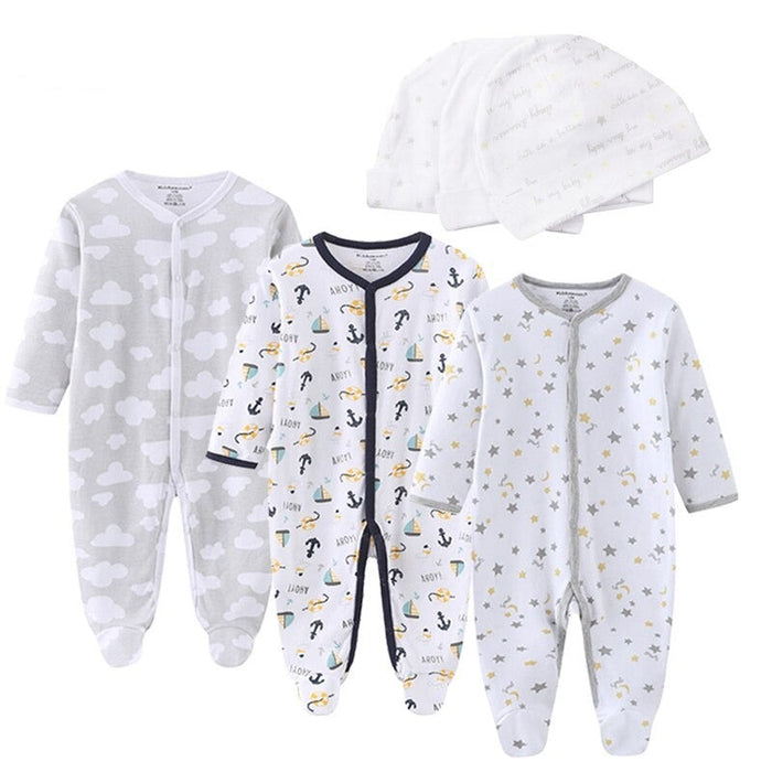 Newborn Romper With Hat Clothes Set