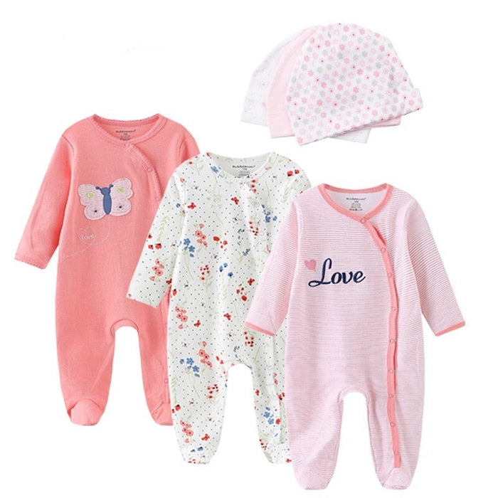 Newborn Romper With Hat Clothes Set