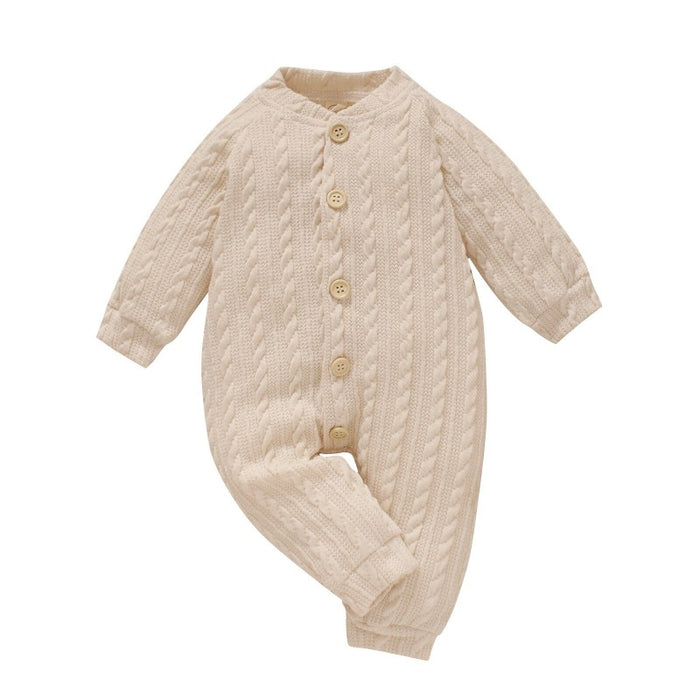 Winter Baby Knitted Romper Set