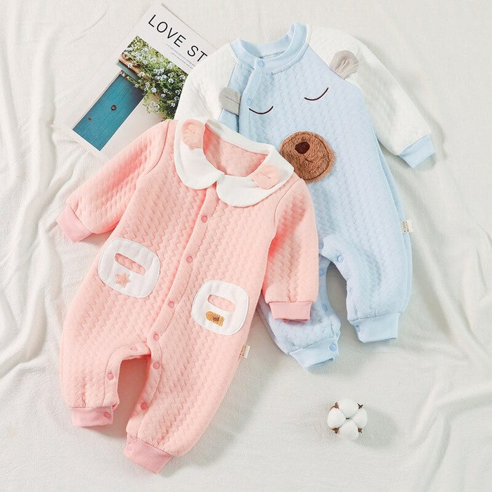 Winter Thick Long Sleeve Romper For Toddlers