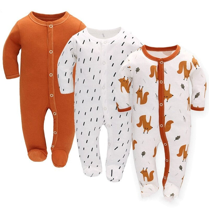 Newborn Baby 3pcs Rompers Clothes Set