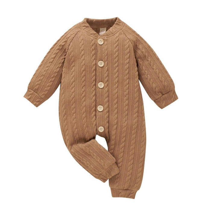 Winter Baby Knitted Romper Set