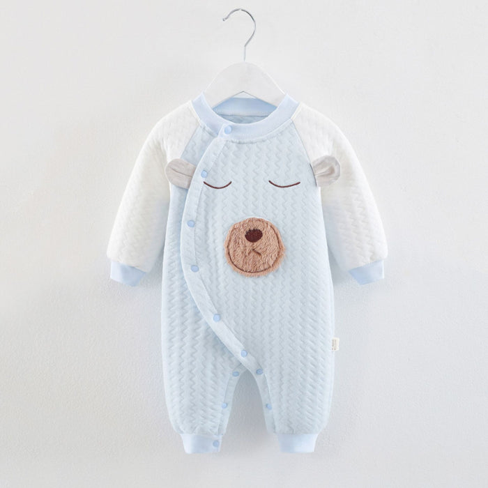 Winter Thick Long Sleeve Romper For Toddlers