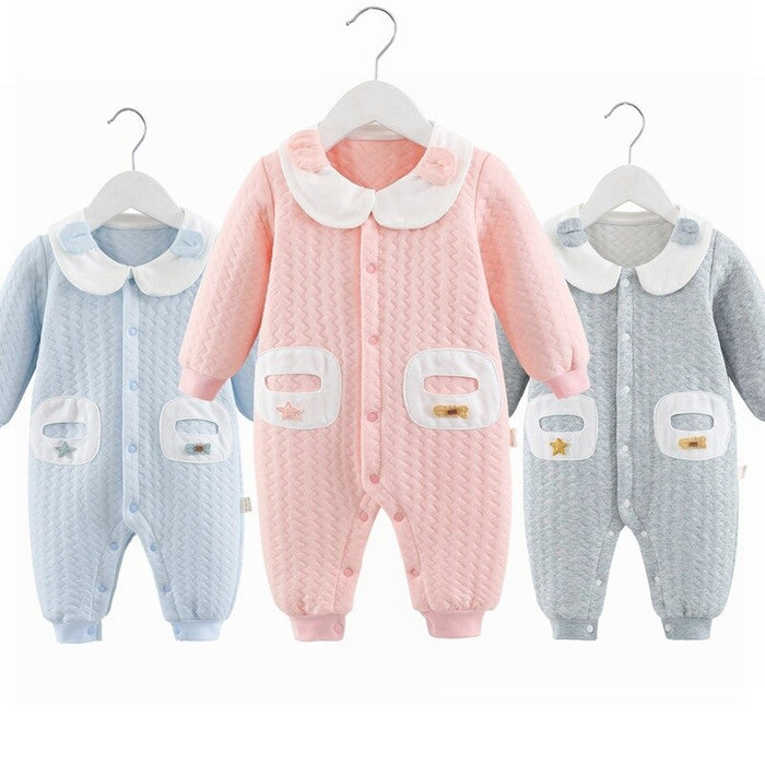 Winter Thick Long Sleeve Romper For Toddlers