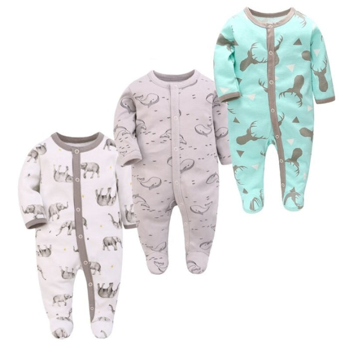 3Pcs Rompers Jumpsuit Set For Infant