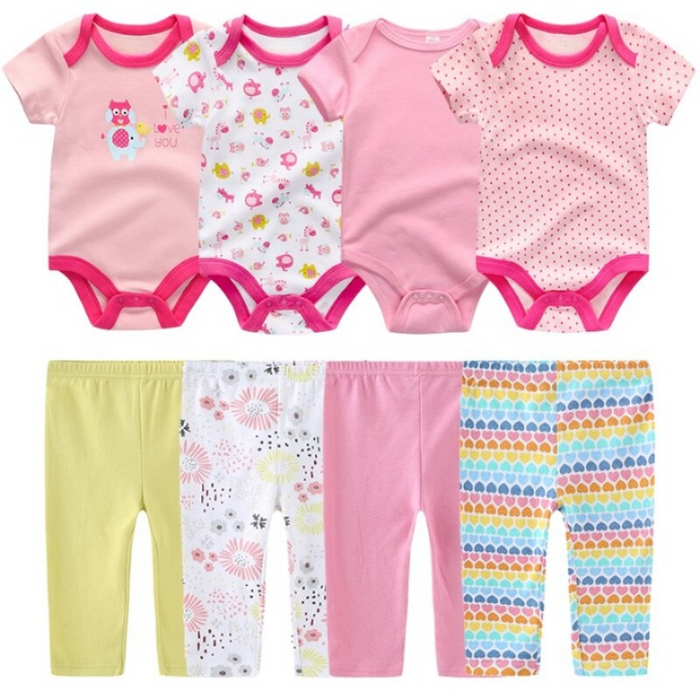 4Pcs Infant Toddler Clothes Set