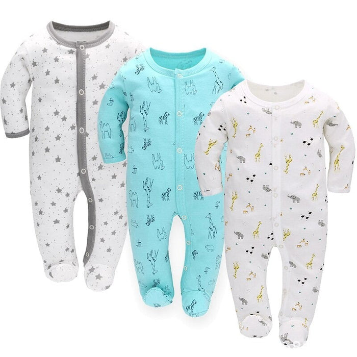 Newborn Baby 3pcs Rompers Clothes Set