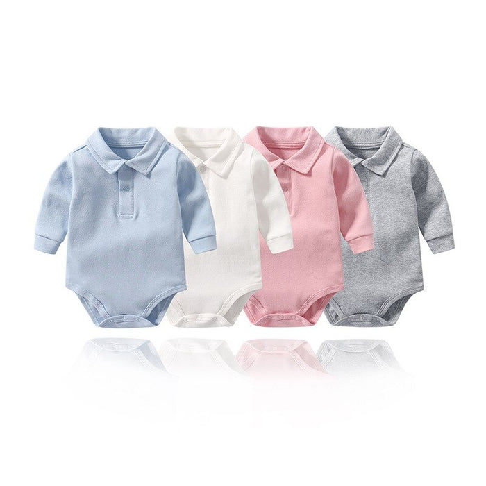 Solid Color Newborn Shirt Jumpsuit