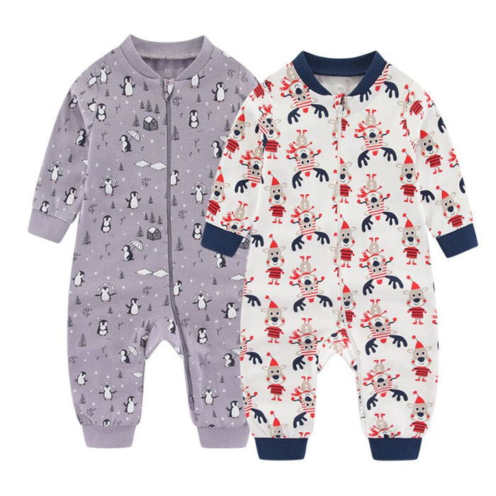 2Pcs Baby Christmas Romper Set