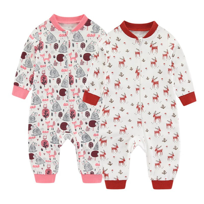 2Pcs Baby Christmas Romper Set