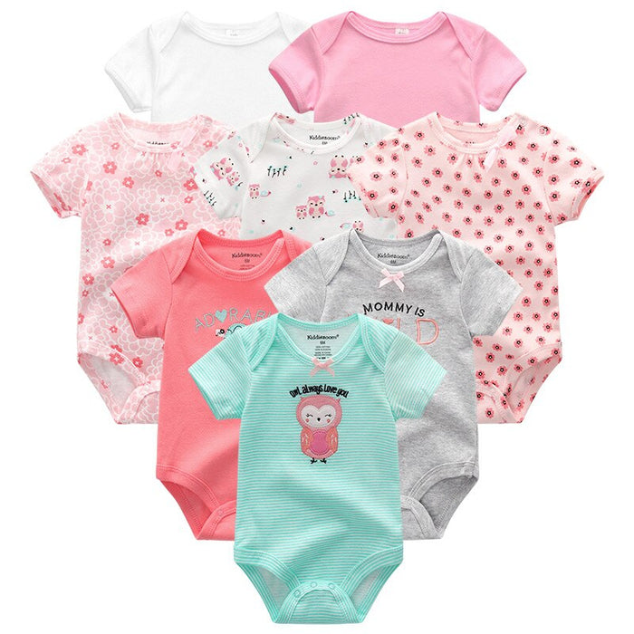 Unisex Baby 8 Pcs Clothes Jumpsuit Set