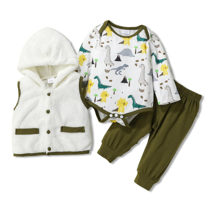 Dinosaur Print Baby Clothes Set