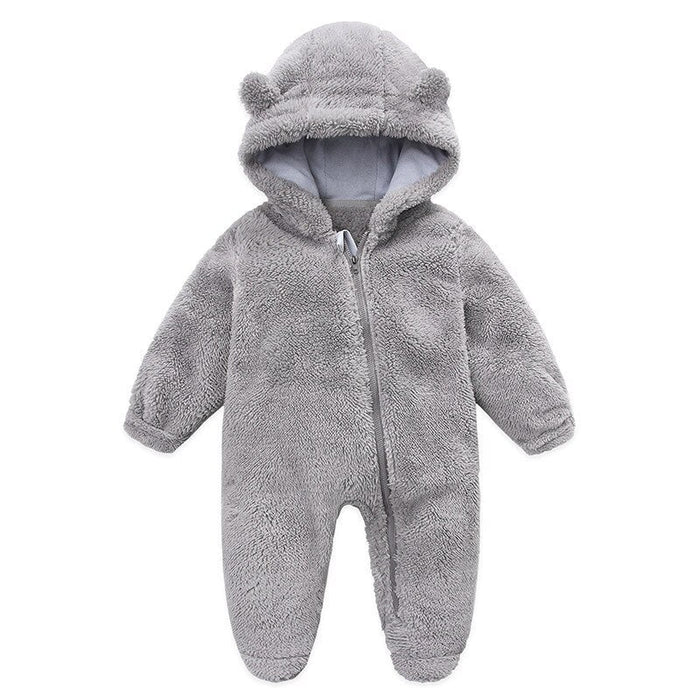 Unisex New Born Baby Hooded Romper