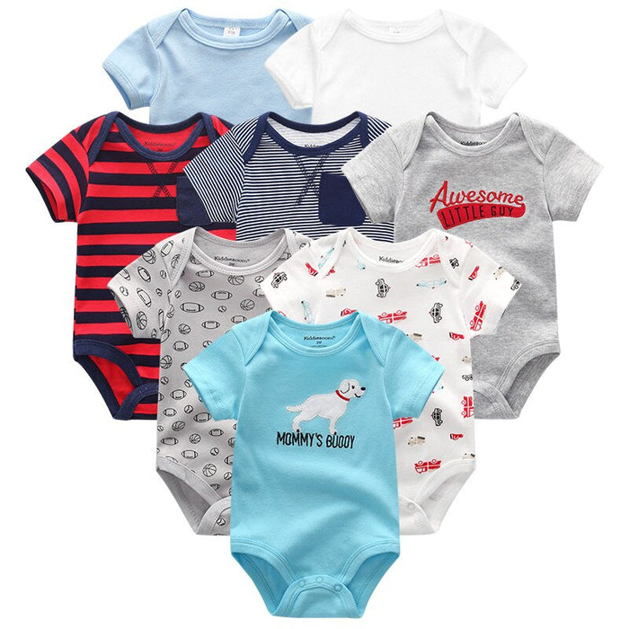 Unisex Baby 8 Pcs Clothes Jumpsuit Set